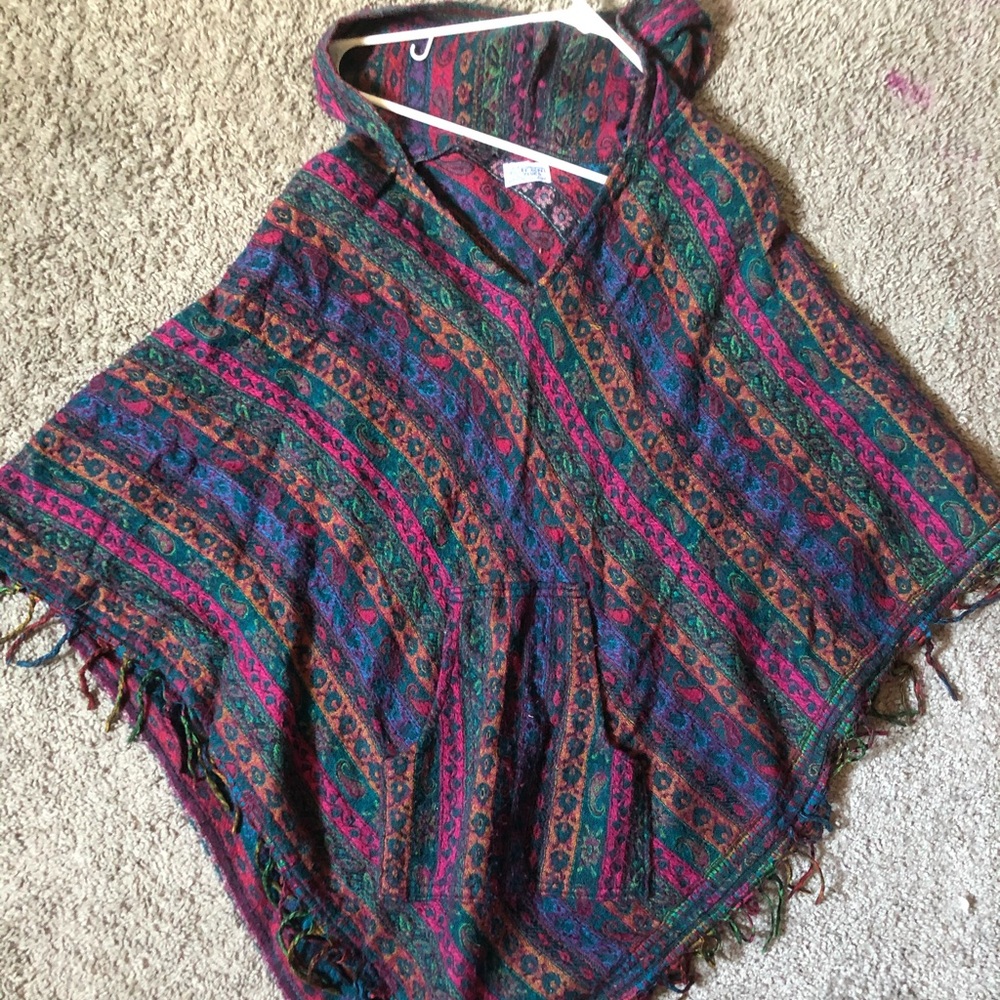 hippie comfy poncho